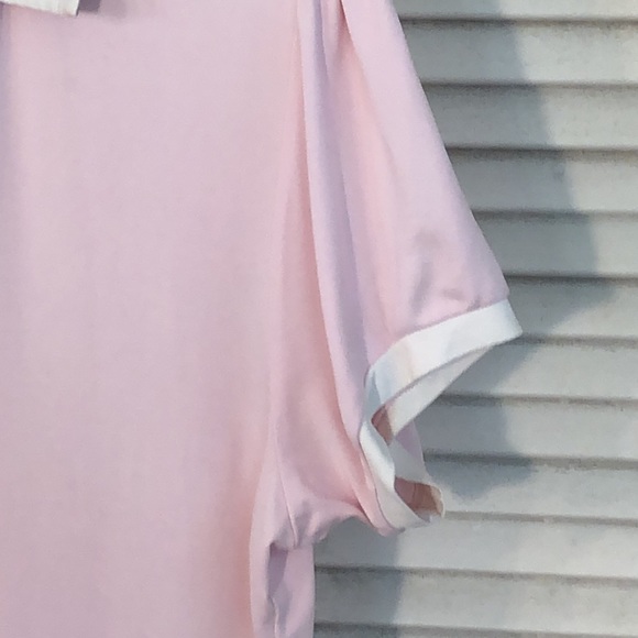 Burberry Golf Novo Check Plaid Collar Soft Pink White trim. Course 2 cocktails! - Picture 8 of 17